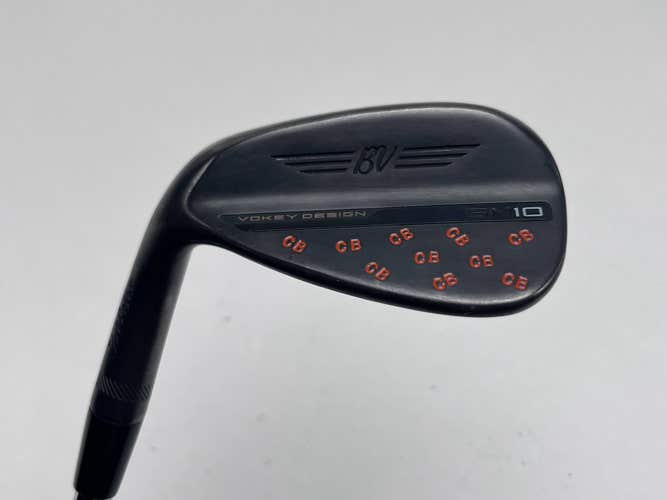 Titleist Vokey SM10 Jet Black Wedge 50* 12 F-Grind Hi Rev 2.0 125g Stiff LH