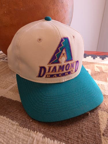 Arizona Diamondbacks Baseball Vintage Creme Teal Purple Snapback Hat