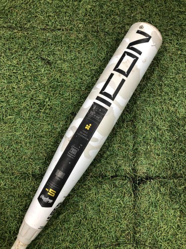 2025 Rawlings Icon Composite Bat USSSA Certified (-5) Composite 26 oz 31" (Used)
