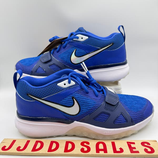 Nike Air Zoom Diamond Elite Turf Baseball Shoes Dodgers Blue White
