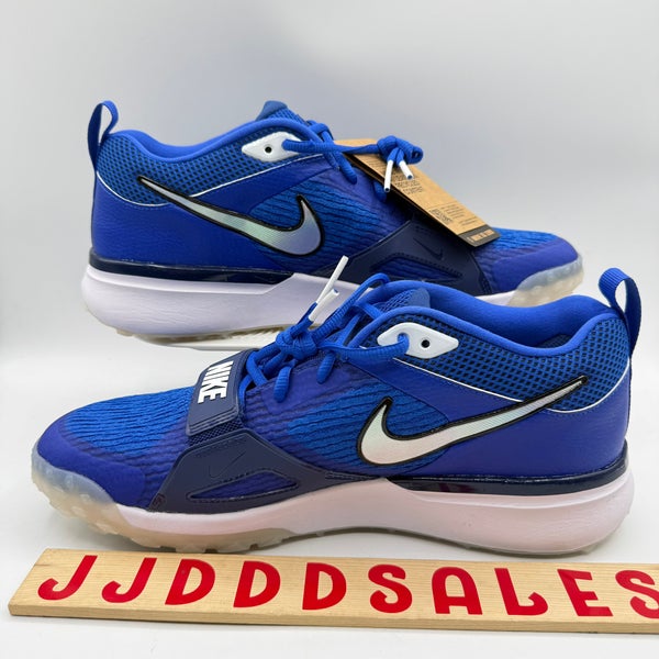 Nike Air Zoom Diamond Elite Turf Baseball Shoes Dodgers Blue White