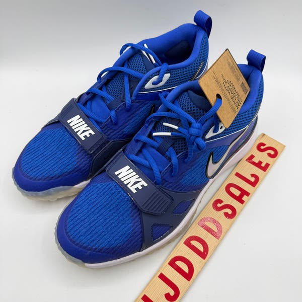 Nike Air Zoom Diamond Elite Turf Baseball Shoes Dodgers Blue White