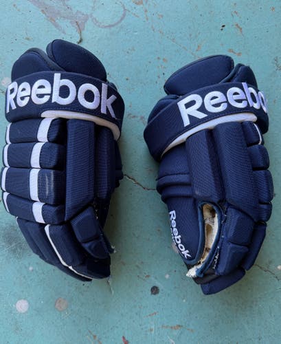 Reebok 4-Roll Pro Gloves 14" Pro Stock (Used) ECHL Charlotte Checkers