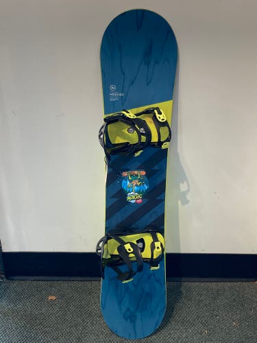 Used Junior Nidecker Micron Magic 120 cm Snowboard With Bindings