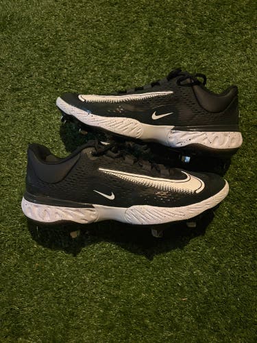 Nike Alpha Huarache Elite 4 Baseball Cleats Size 9.5 Men's Black DJ6521-003