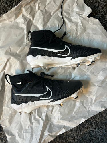 Black Men's Size M 10.5 (W 11.5) Nike Nike alpha Huarache NXT High Top Metal (New)