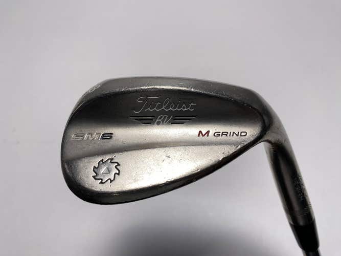 Titleist Vokey SM6 Steel Grey Wedge 58* 8 Bounce M-Grind Wedge Steel Mens RH