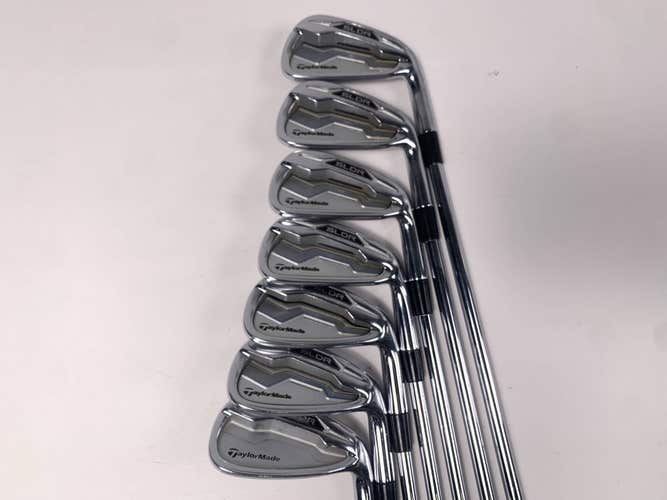 TaylorMade SLDR Iron Set 4-PW KBS Tour C-Taper 90g Stiff Steel RH Midsize Grips