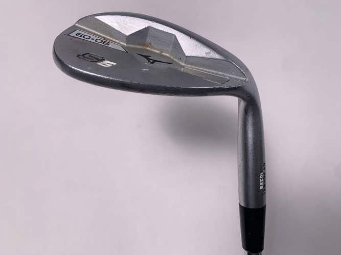 Mizuno S5 White Satin Lob Wedge LW 60* 6 Bounce True Temper Dynamic Gold RH