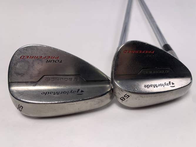 TaylorMade Tour Preferred Bounce 2014 Wedge Set 52* 9| 58* 10 KBS Tour-V Mens LH