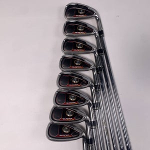 TaylorMade Burner Plus Iron Set 4-PW+AW Burner Superfast Stiff Steel Mens RH