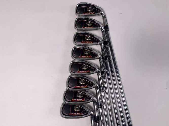 TaylorMade Burner Plus Iron Set 4-PW+AW Burner Superfast Stiff Steel Mens RH