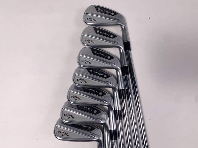 Callaway Apex Pro 24 Iron Set 5-PW+AW True Temper DG S400 Stiff Steel RH +1/2"