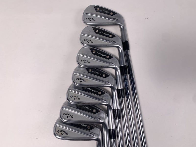 Callaway Apex Pro 24 Iron Set 5-PW+AW True Temper DG S400 Stiff Steel RH +1/2"