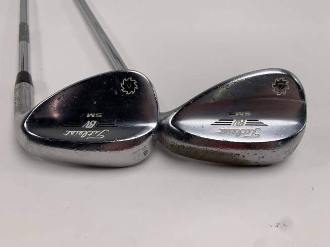 Titleist Vokey SM7 Tour Chrome Wedge Set 54* 10 58* 10 Wedge Steel Mens RH