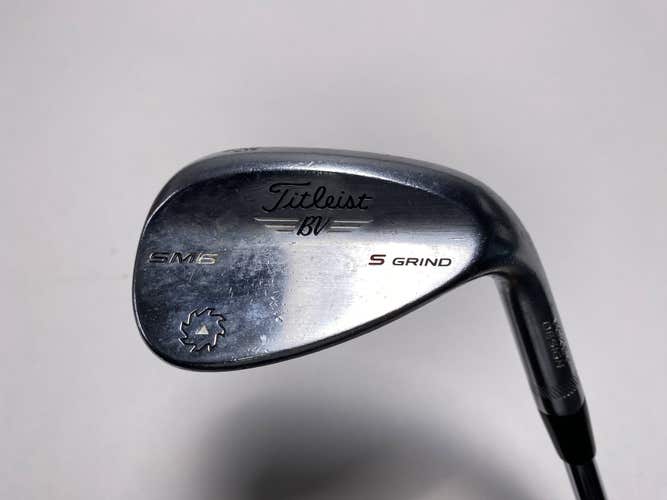 Titleist Vokey SM6 Tour Chrome Wedge 56* 10 Bounce S-Grind Wedge Steel Mens RH