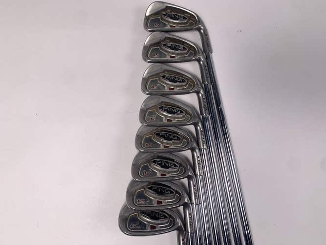 Ping i15 Iron Set 4-PW+AW Maroon Dot 5* Up AWT Stiff Steel Mens RH +1/2"
