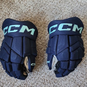 CCM HGTK Gloves 13" Pro Stock Seattle Kraken Hockey Gloves Yanni Gorde