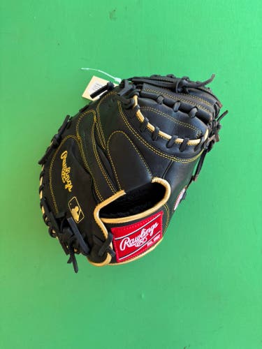 Black Rawlings R9 RH Catcher's Baseball Glove 32.5"