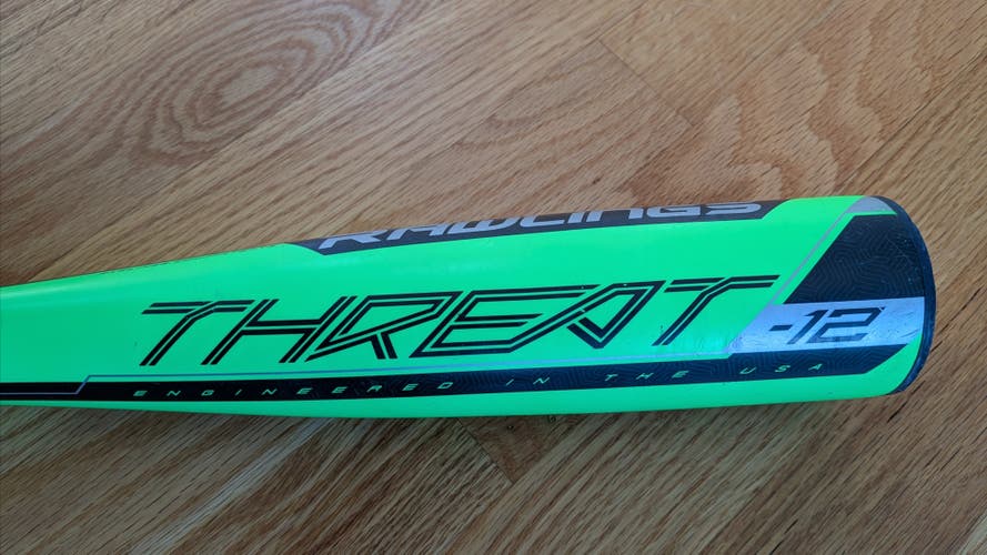 2019 Rawlings Threat Composite USABat Certified Bat (-12) 16 oz 28" (Used)