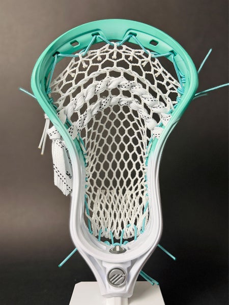 Maverik Tactik 3 Lacrosse Head – Custom Mint Fade Dye + Hero 4 Stringing