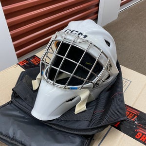 Senior Small CCM Axis F9 Goalie Mask (Used)