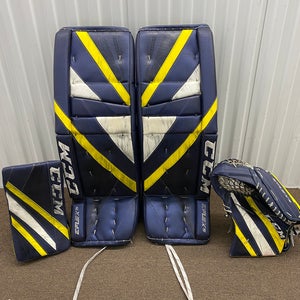 34+1 / 580 CCM EFlex 5 Regular Goalie Full Set Pro Stock