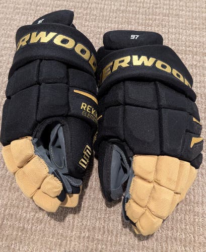 Sher-Wood Element One Gloves 14" Vegas Golden Knights Pro Stock (Lightly Used)