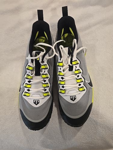 Nike Force Zoom Trout LTD Turf Shoe Smoke Gray Size 14 Footwear