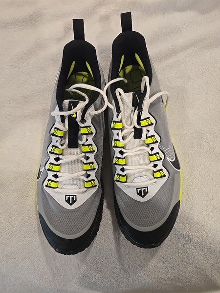 Nike Force Zoom Trout LTD Turf Shoe Smoke Gray Size 14 Footwear