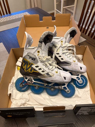 Mission inhaler FS1 Inline Skates Size 6 fit 2 (Used) inline roller hockey skates Kryptonium chassis