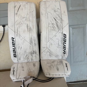 32+" 2023 Bauer Supreme M5 Pro Goalie Leg Pads (Used)