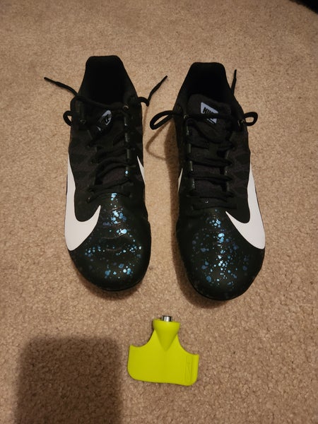 Black Unisex Size M 8.0 (W 9.0) Nike Detachable Cleats Cleats (Used)