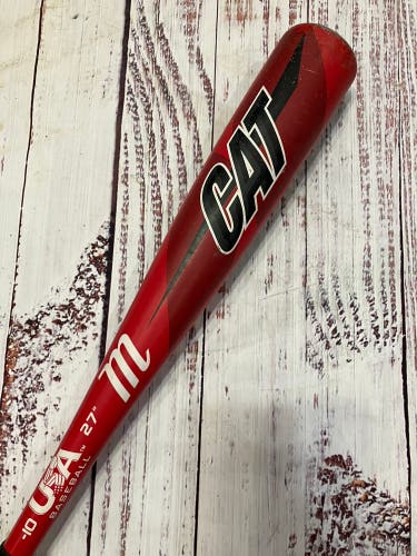 2019 Marucci CAT Alloy Bat USABat Certified (-10) Alloy 17 oz 27" (Used)