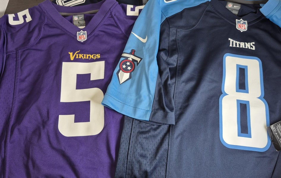 NFL On Field Jerseys - Titans and Vikings