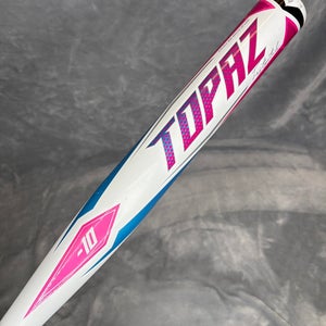 White 2022 Easton Topaz Alloy Bat (-10) Alloy 22 oz 32" (Used)