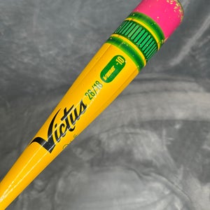 2024 Victus Vibe Alloy Bat USABat Certified (-10) Alloy 18 oz 28" (Used)