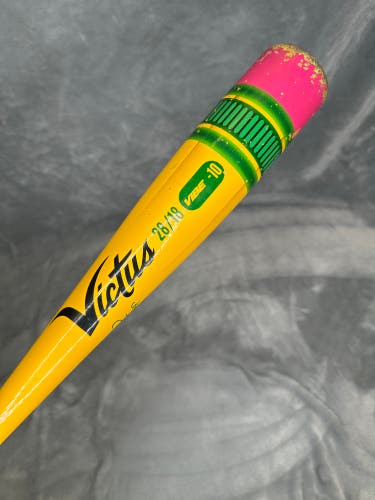 2024 Victus Vibe Alloy Bat USABat Certified (-10) Alloy 18 oz 28" (Used)