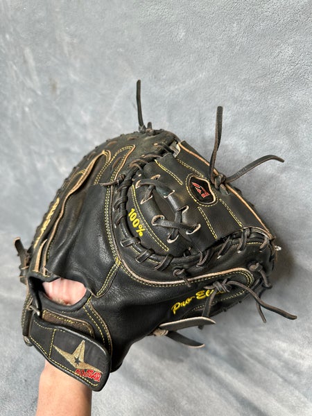 Black Adult All Star Pro Elite CM3000 RH Catcher's Baseball Glove 33.5" (Used)