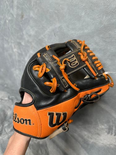Orange Wilson A2000 RH Infield Baseball Glove 11.5" (Used)