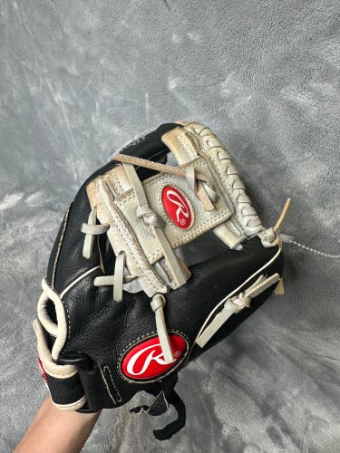 Black Rawlings Sure Catch RH Infield Baseball Glove 10.5" (Used)