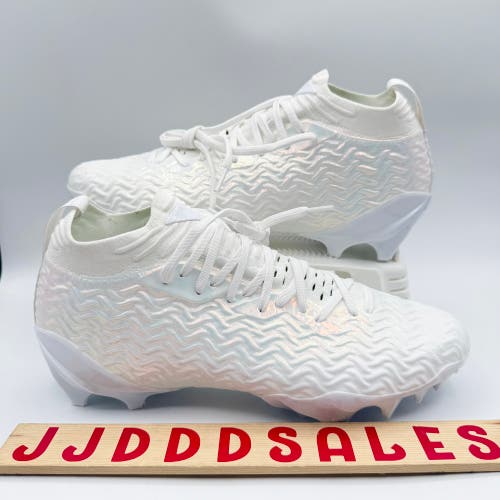 Under Armour Spotlight Pro Football Cleats 3028200-100 Iridescent Men’s Sz 10