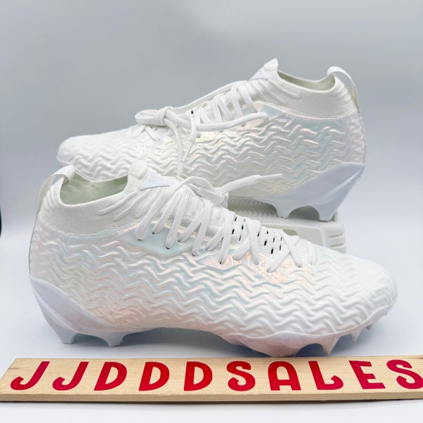 Under Armour Spotlight Pro Football Cleats 3028200-100 Iridescent Men’s Sz 10