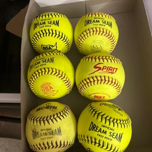 Rawlings Softball Dream Seam 11” Game Balls for 10U Girls Fastpitch
