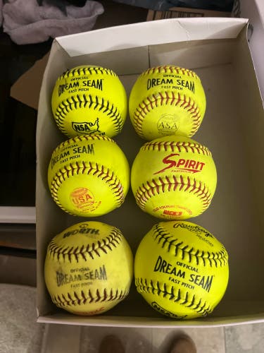 Rawlings Softball Dream Seam 11” Game Balls for 10U Girls Fastpitch