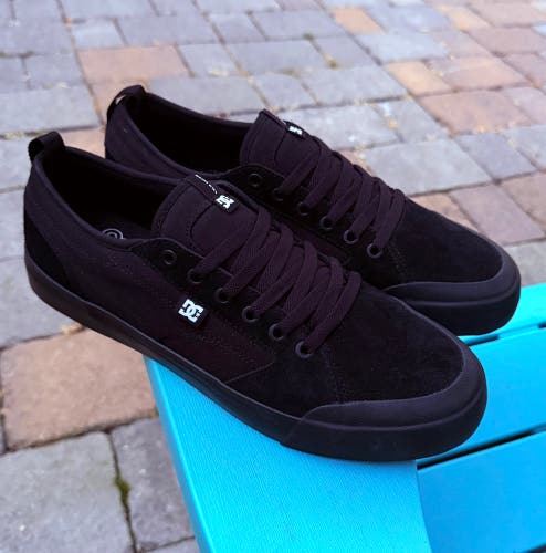 MENS DC EVAN SMITH BLACK GUM SKATEBOARD SNEAKERS - US SIZE 10.5 NEW WITHOUT BOX