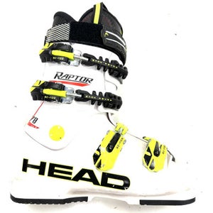 Used Head RAPTOR 70 Boys DH Ski Boot White 225 MP - J04.5 - W5.5 11860-S000305124