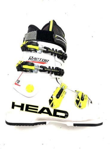 Used Head RAPTOR 70 Boys DH Ski Boot White 225 MP - J04.5 - W5.5 11860-S000305124