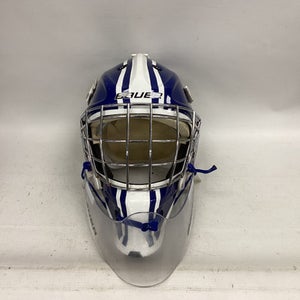 Used Bauer NME IX Senior Goalie Helmet/Mask Navy Blue MD 11851-S000043645
