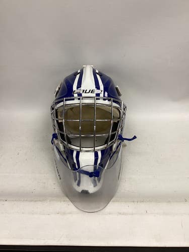Used Bauer NME IX Senior Goalie Helmet/Mask Navy Blue MD 11851-S000043645